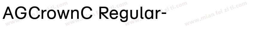 AGCrownC Regular字体转换